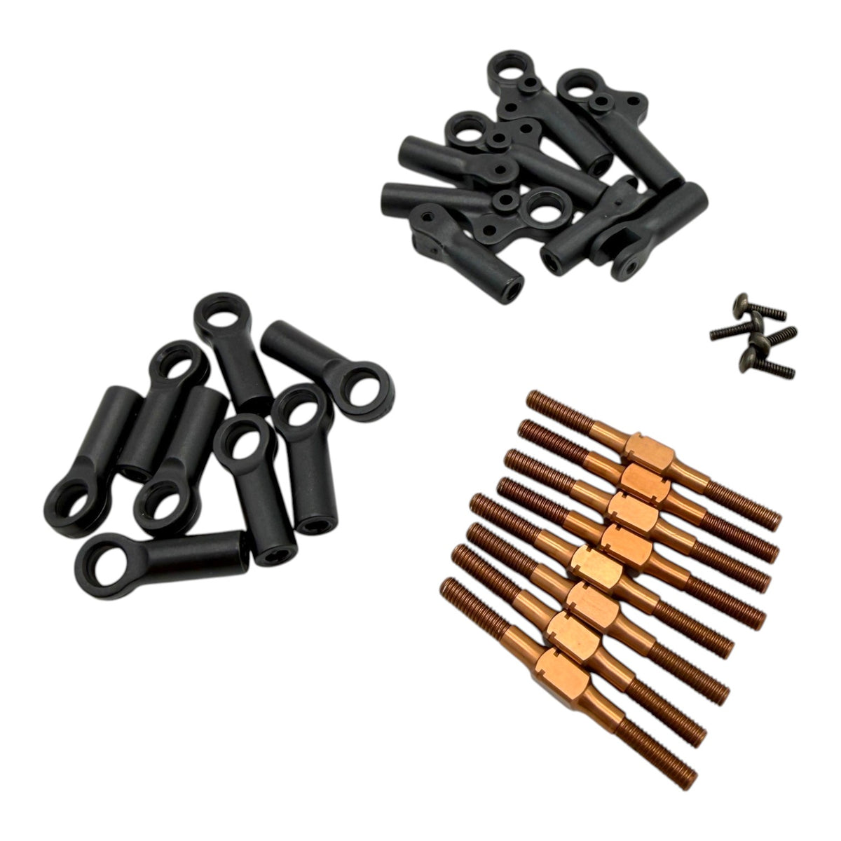 RC MAKER 10113 - 4.8mm Long Turnbuckle Upper Arm Set (Bronze Alu)