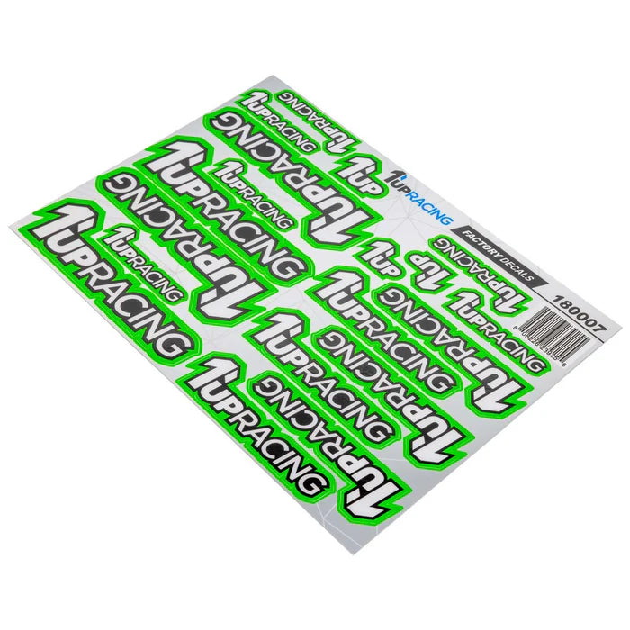 1up Racing Factory Pre-Cut Decals (Assorted Colours)
