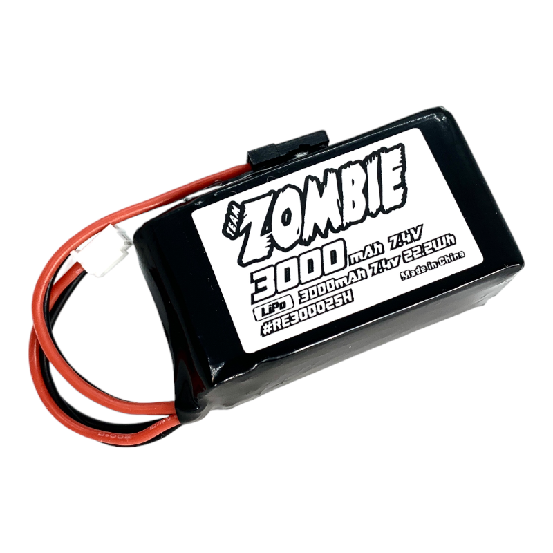 Zombie 3000mah 7.4V Receiver Hump Pack Li-Po