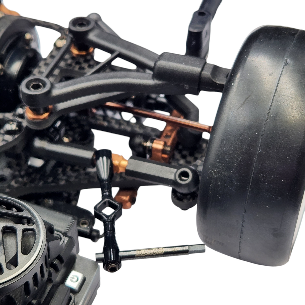 INOV8 HexLite Multi-Tool 4mm Turnbuckle &amp; 2mm Hex (Black)