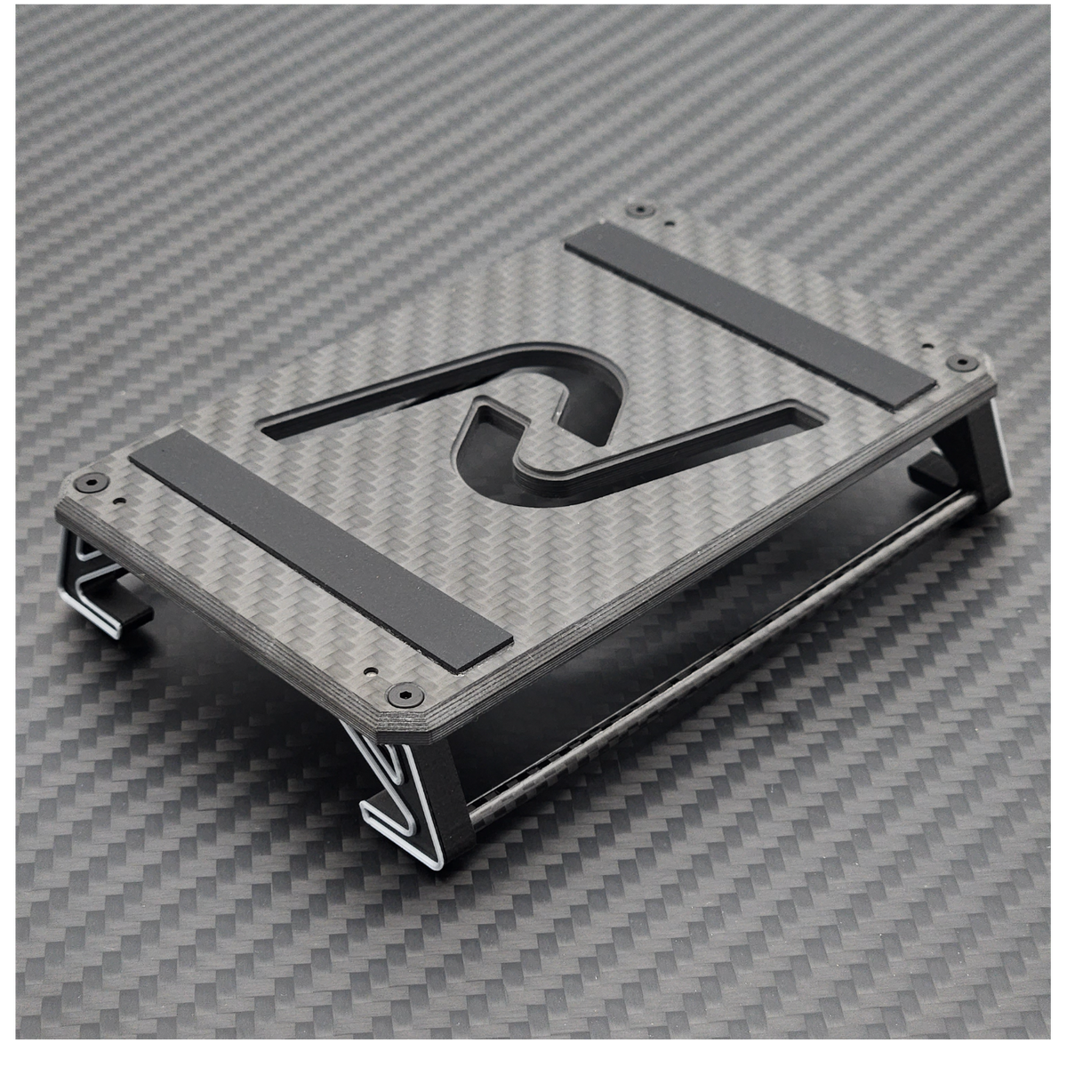 INOV8 3DX Carbon Car Stand for 1/10th &amp; 1/12th Onroad (Silver)