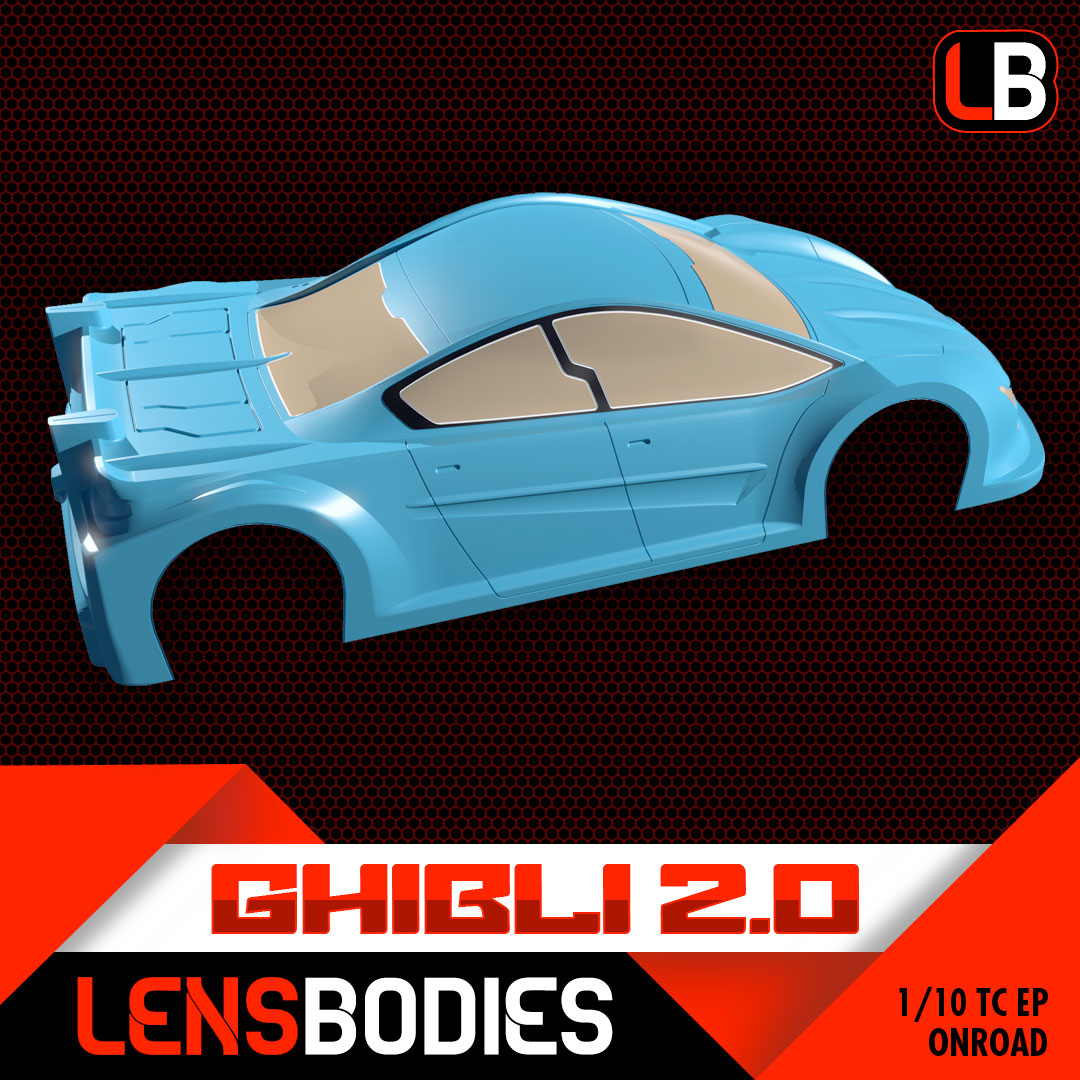 LENSBODIES 1/10 ONROAD BODY GHIBLI 2.0 STANDARD (0.7mm)