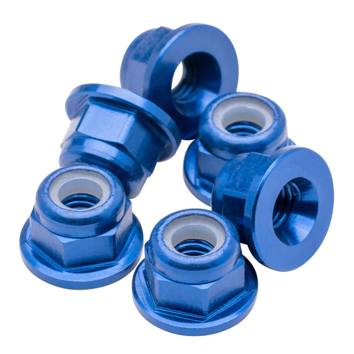 1up Racing Premium Aluminum Locknuts M3 Flanged - Assorted Colours