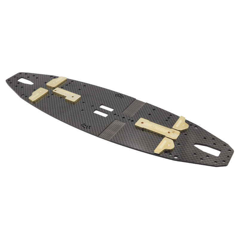 Brass LCG Rear Chassis Weights for Awesomatix A800R (6.7g ea)