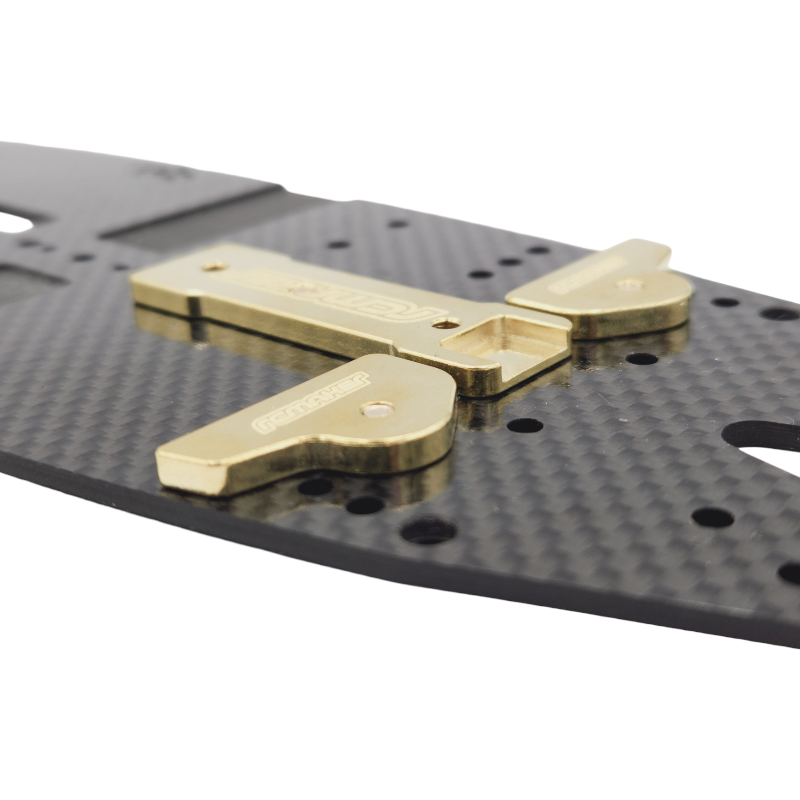 Brass LCG Rear Chassis Weights for Awesomatix A800R (6.7g ea)