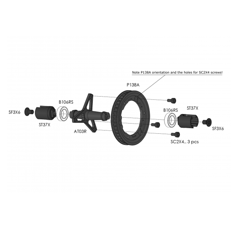 AT03R - Lightweight Spool Axle