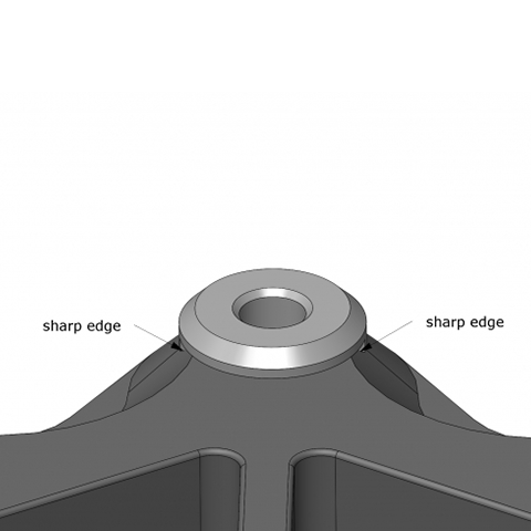 AT248 -A800R Lower Bumper Post