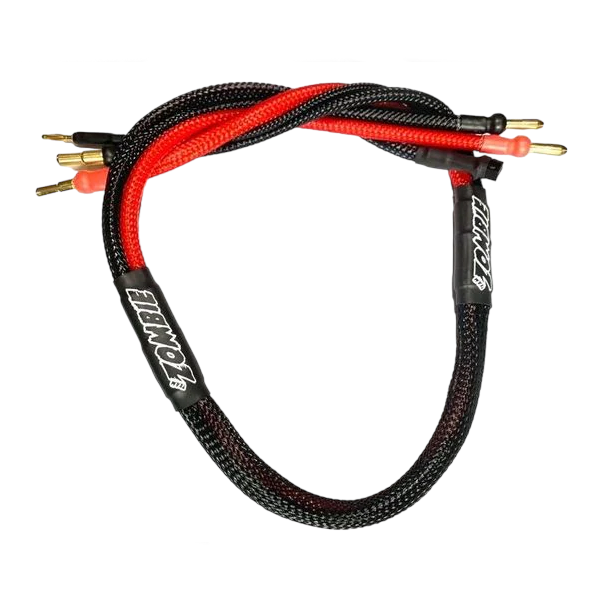 Zombie 4mm, 4/5mm plug 600mm Balance Charging Cable (Red/Black)