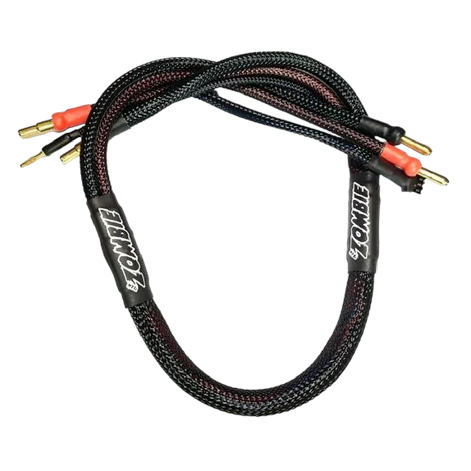 Zombie 4mm, 4/5mm plug 600mm Balance Charging Cable (All Black)