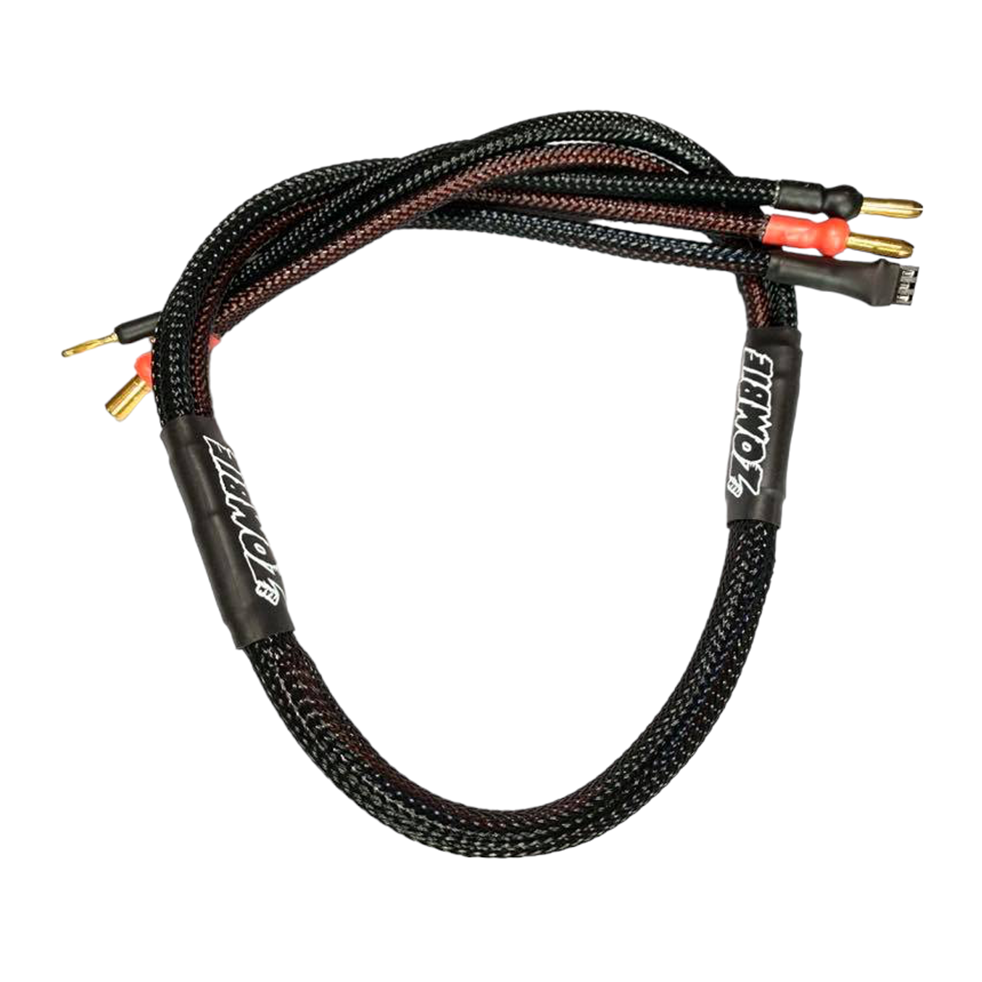 Zombie 4mm, 5mm plug 600mm Balance Charging Cable (All Black)