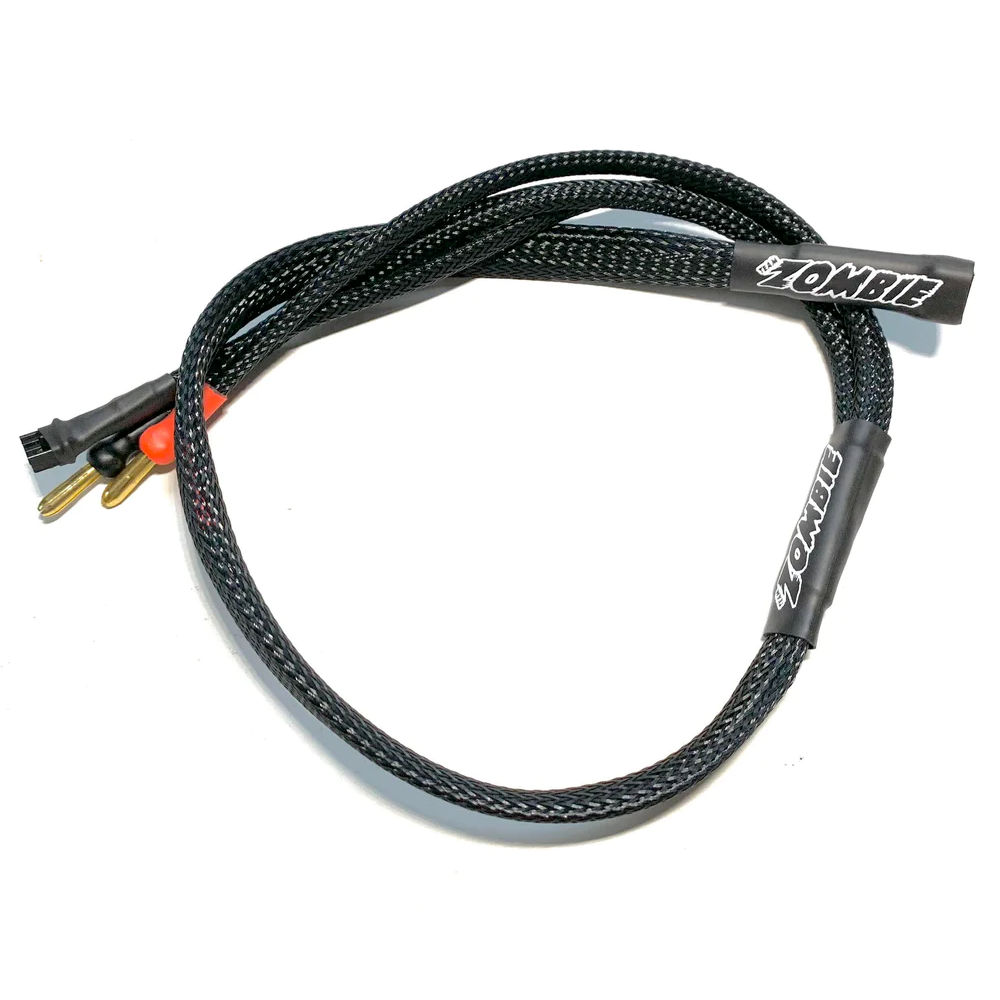 Zombie Receiver (RX) Battery XH to 4mm Charging Cable (Wrapped)