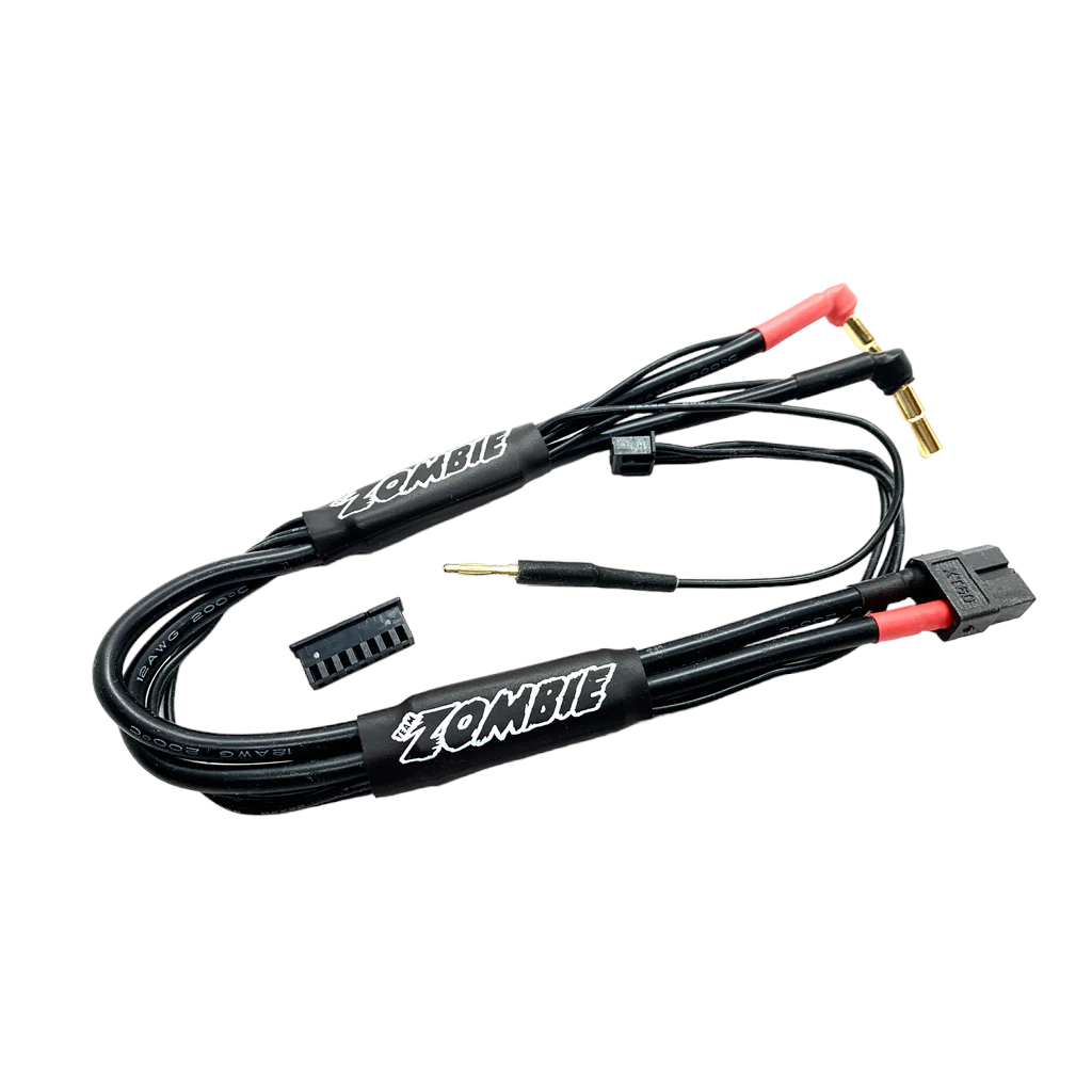 Zombie XT60, 4/5mm plug 300mm Balance Charging Cable (All Black)