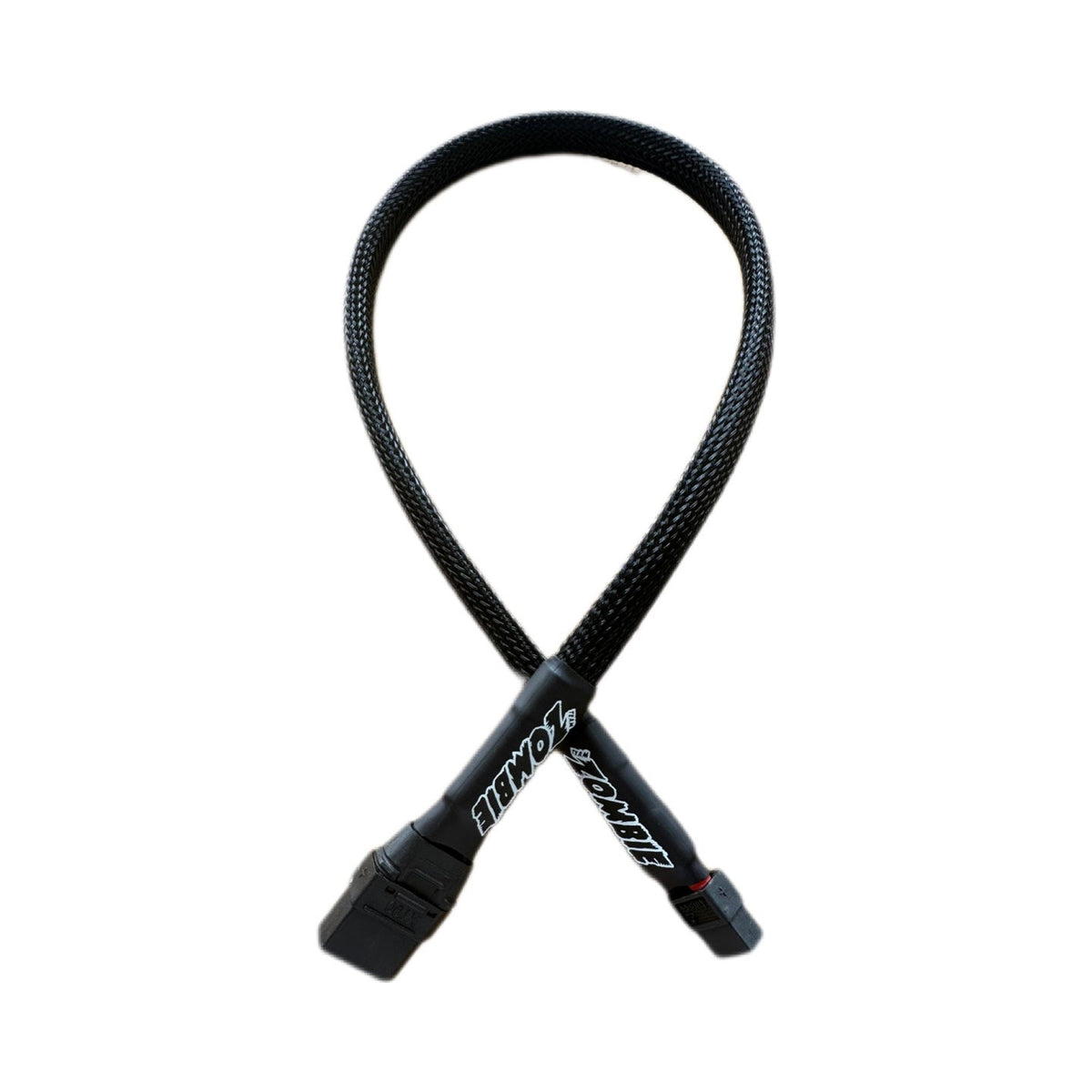 Team Zombie XT60, XT90, 500mm 10awg power supply cable half wrap (Full Black)