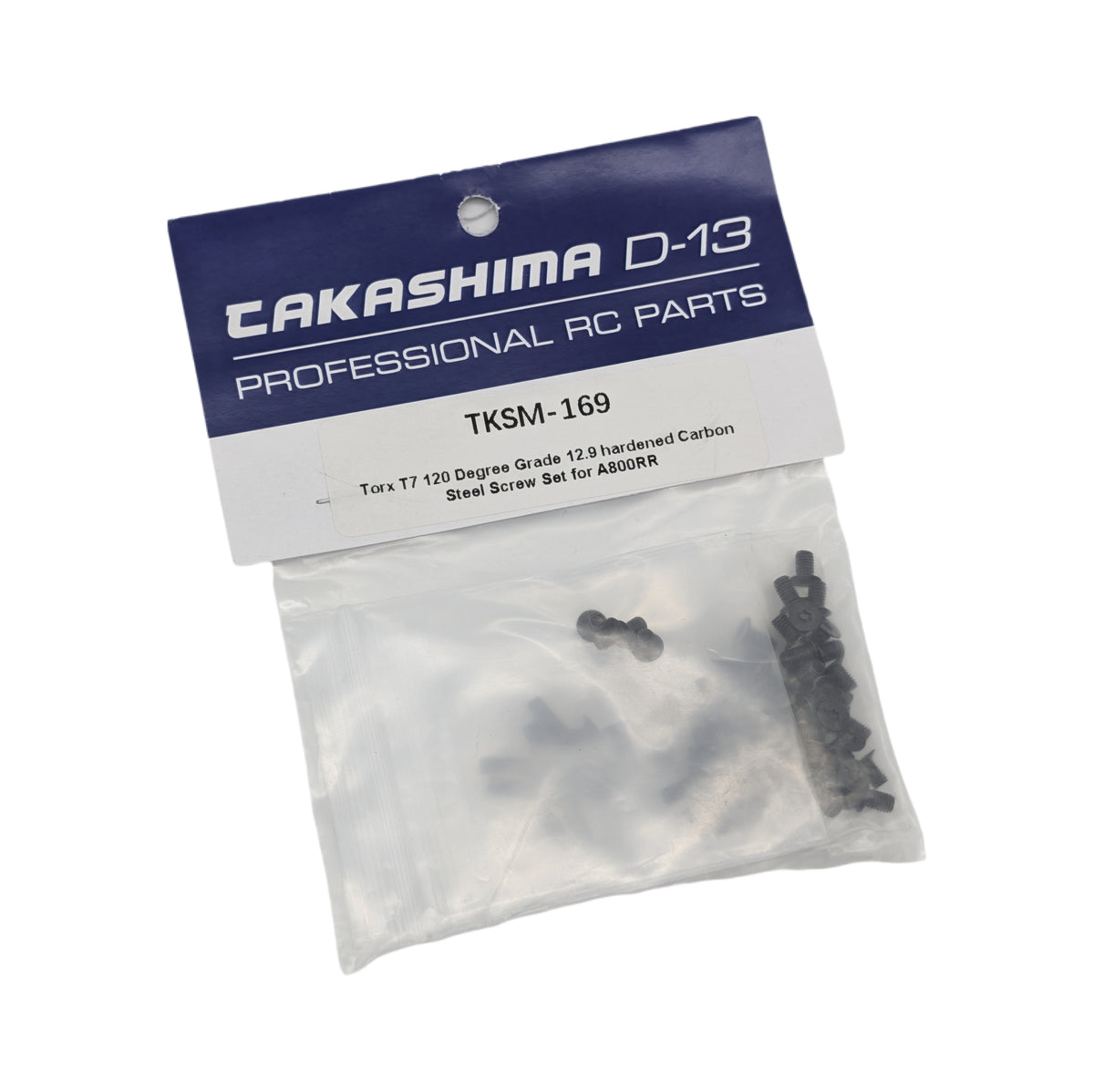 Takashima D-13 Torx T7 120-Degree Grade 12.9 hardened Carbon Steel Screw set for A800RR