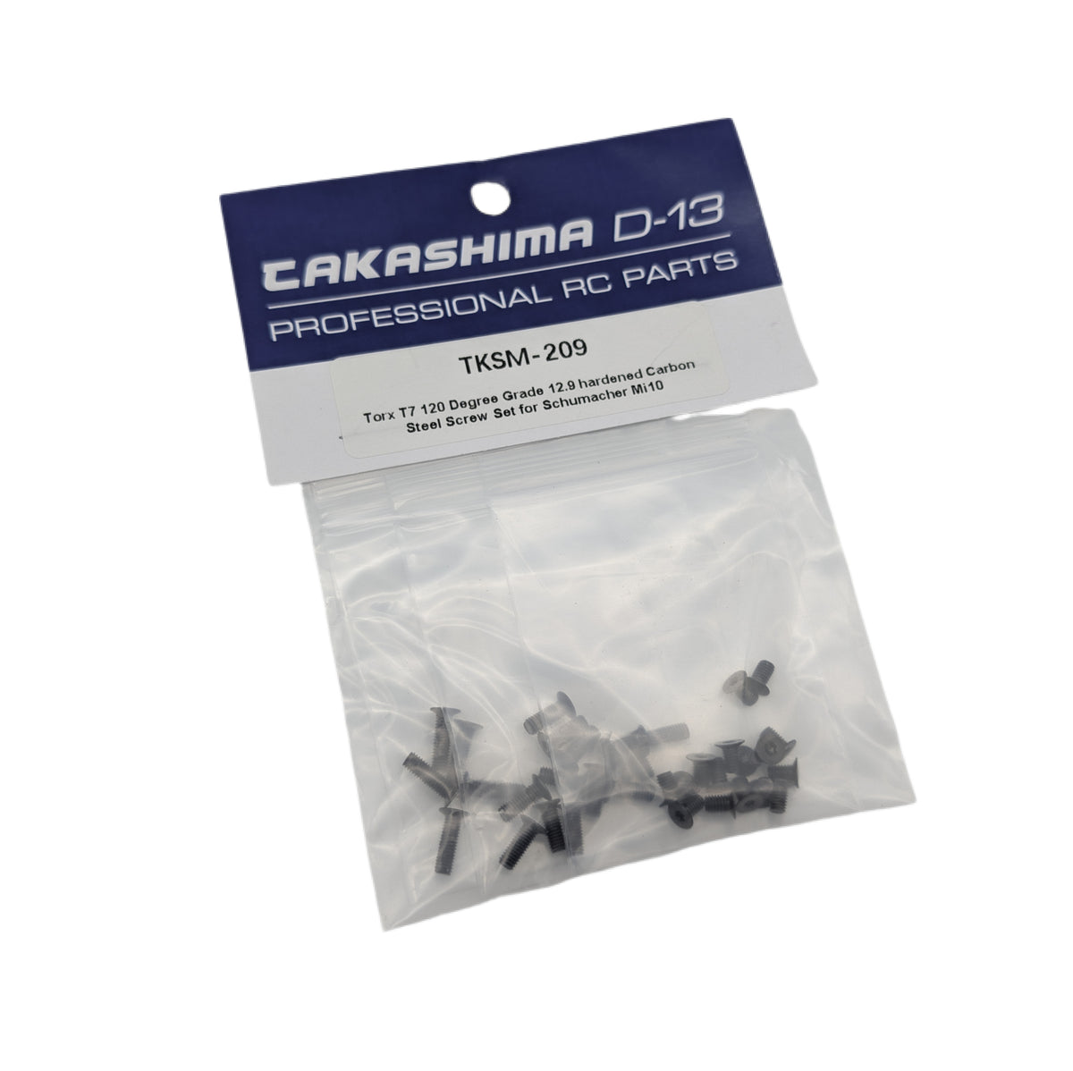 Takashima D-13 Torx T7 120-Degree Grade 12.9 hardened Carbon Steel Screw set for Schumacher Mi10