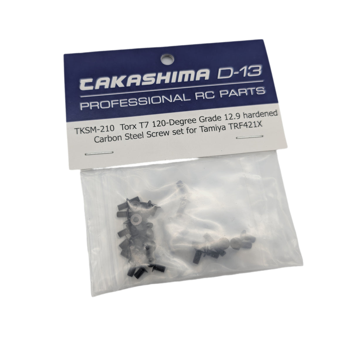 Takashima D-13 Torx T7 120-Degree Grade 12.9 hardened Carbon Steel Screw set for Tamiya TRF421X