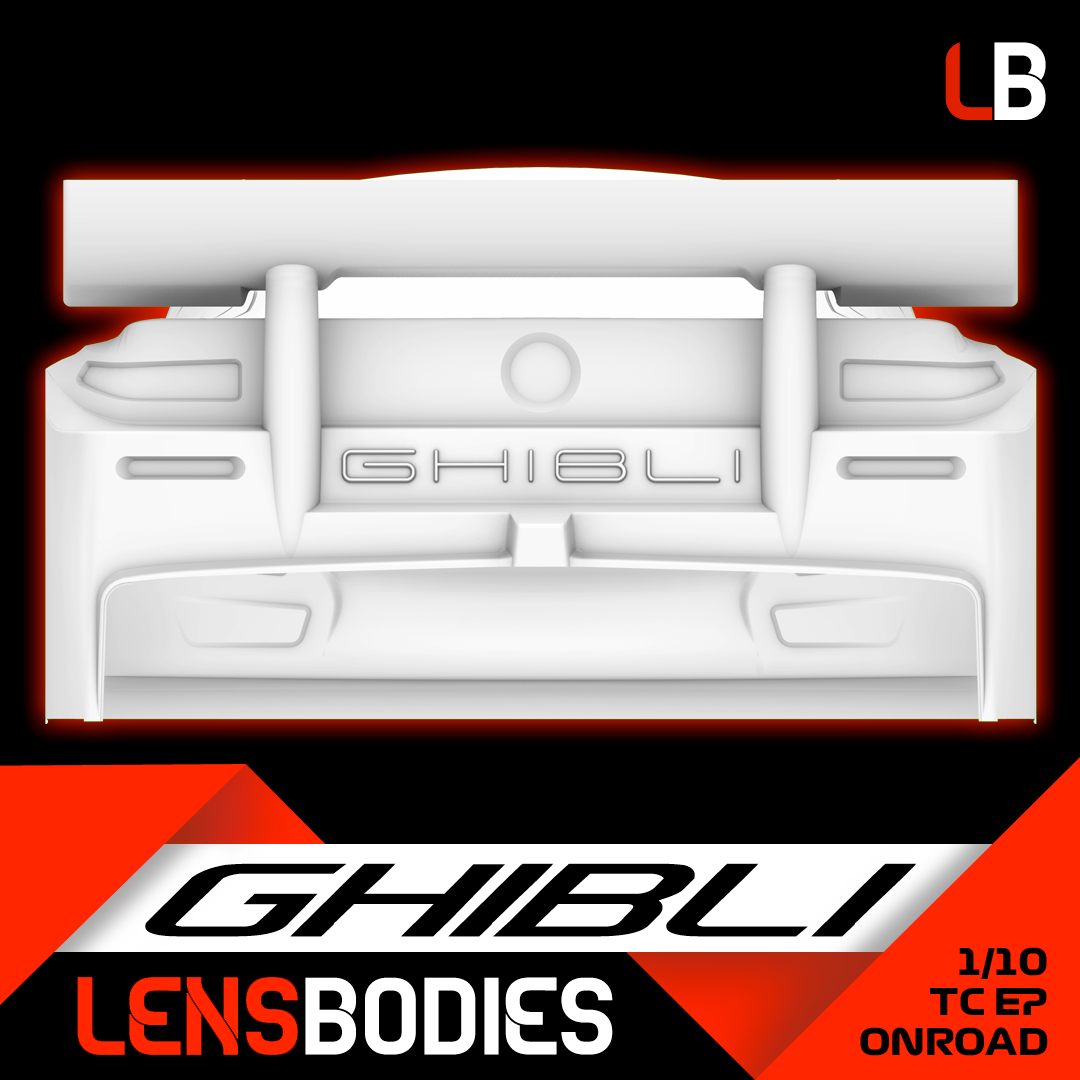 LENSBODIES 1/10 ONROAD BODY GHIBLI LIGHT WEIGHT (0.5mm)