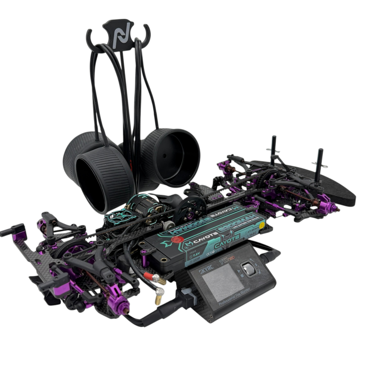 INOV8 3DX Carbon SkyRC TW Neo Warmer Car Stand (Silver)