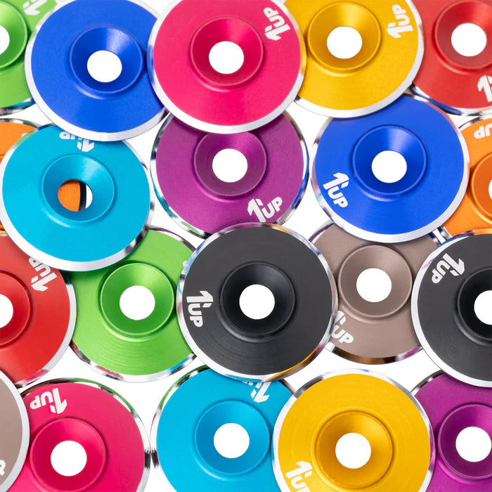 1up Racing 7075 LowPro Wing Washers (Assorted Colours)