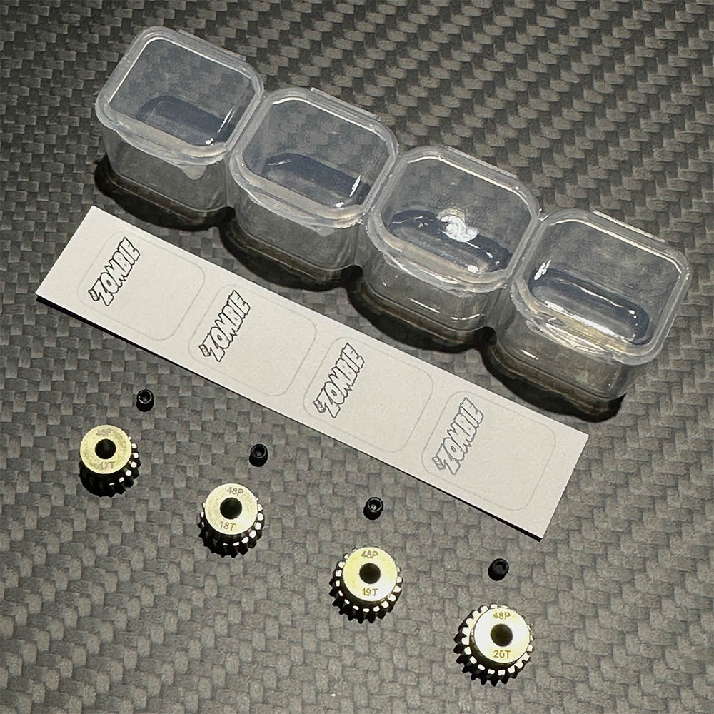 Team Zombie Hard-anodized Aluminium 7075 Pinion Gear 48pitch Set