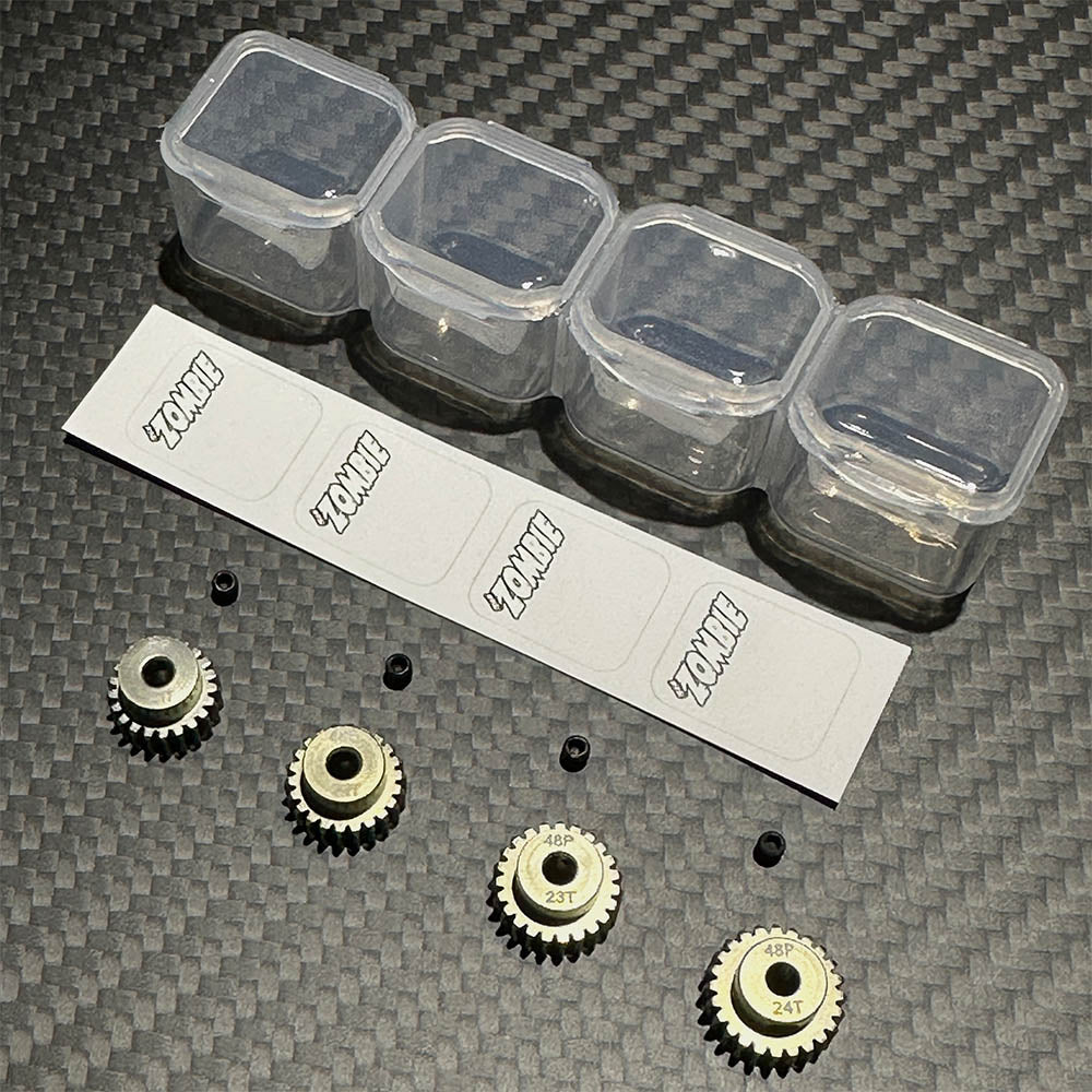 Team Zombie Hard-anodized Aluminium 7075 Pinion Gear 48pitch Set