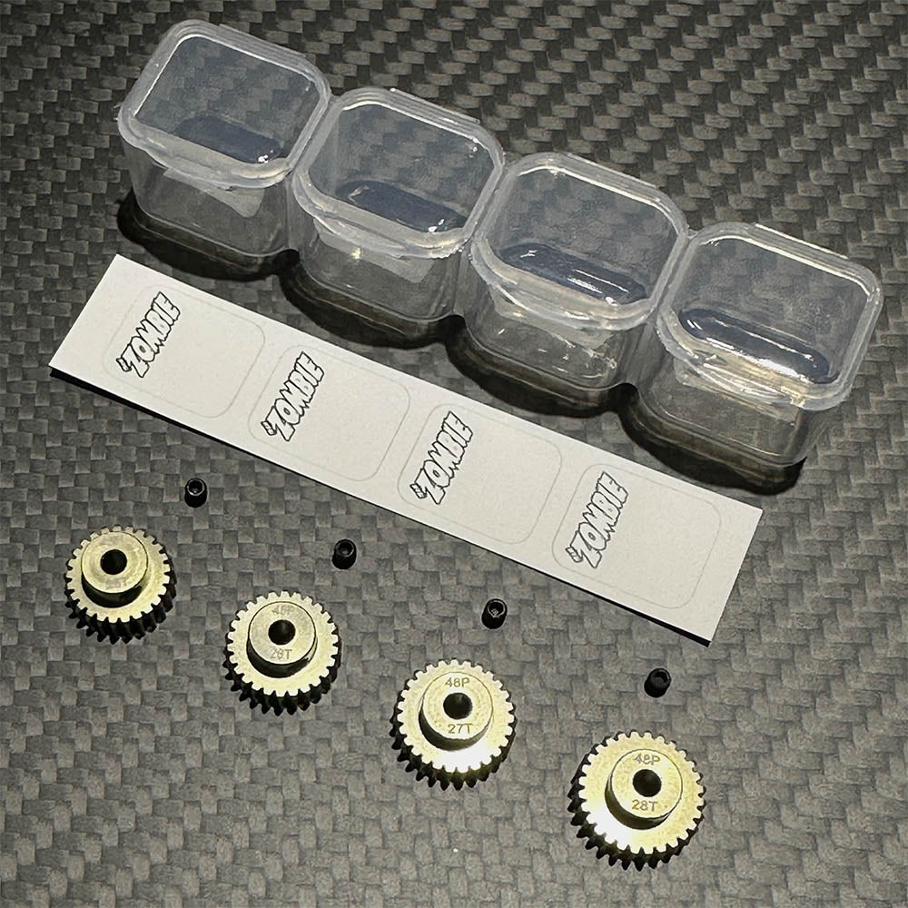 Team Zombie Hard-anodized Aluminium 7075 Pinion Gear 48pitch Set
