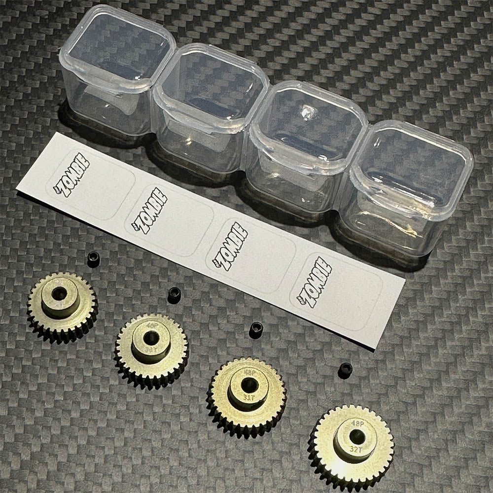 Team Zombie Hard-anodized Aluminium 7075 Pinion Gear 48pitch Set