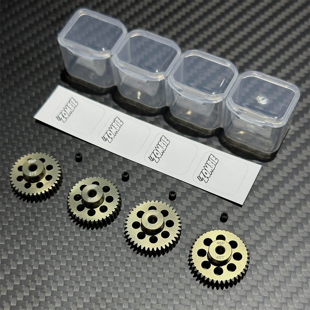 Team Zombie Hard-anodized Aluminium 7075 Pinion Gear 48pitch Set