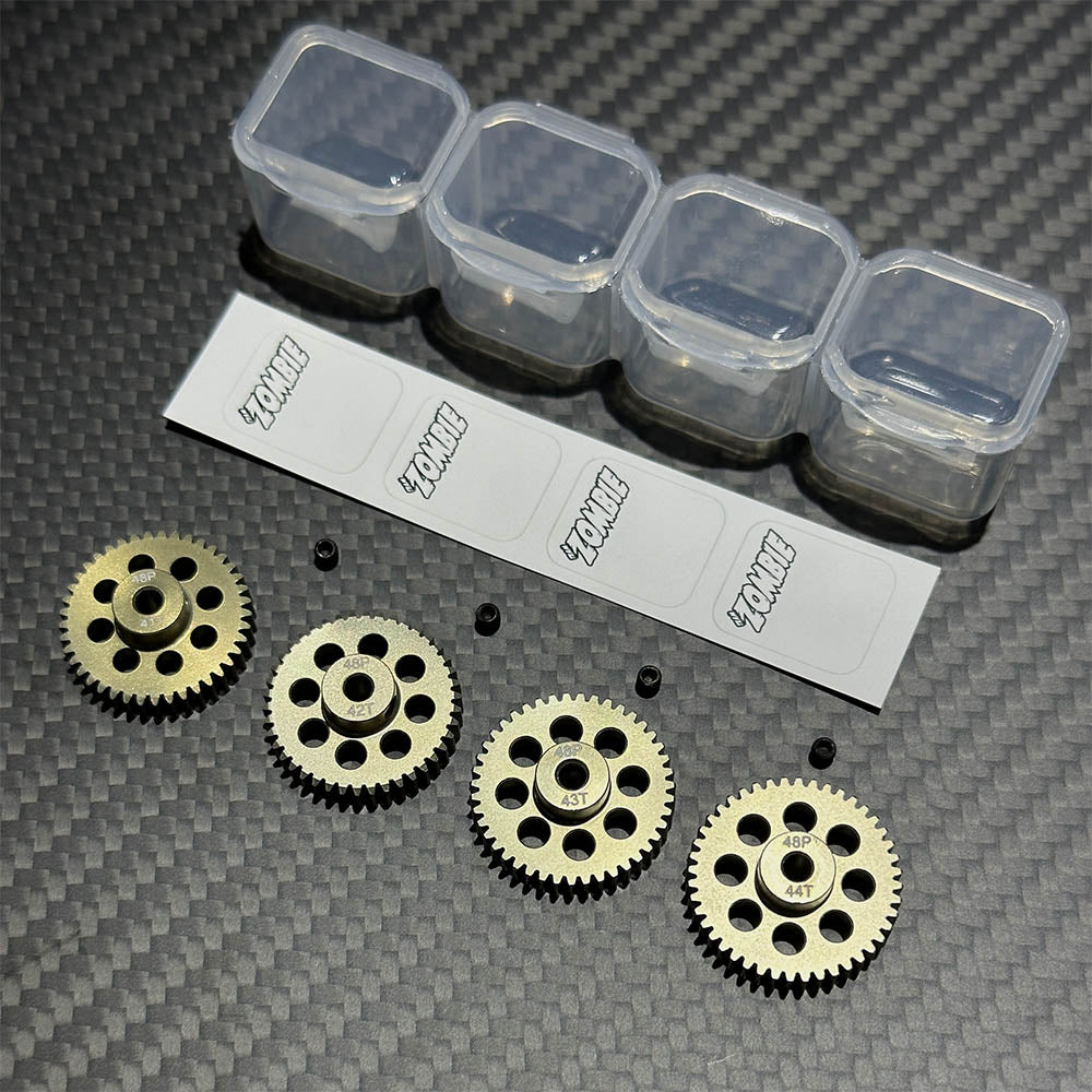 Team Zombie Hard-anodized Aluminium 7075 Pinion Gear 48pitch Set