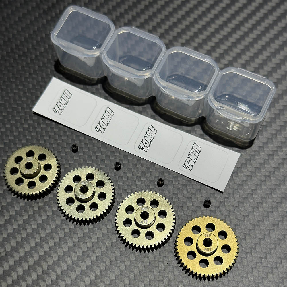 Team Zombie Hard-anodized Aluminium 7075 Pinion Gear 48pitch Set