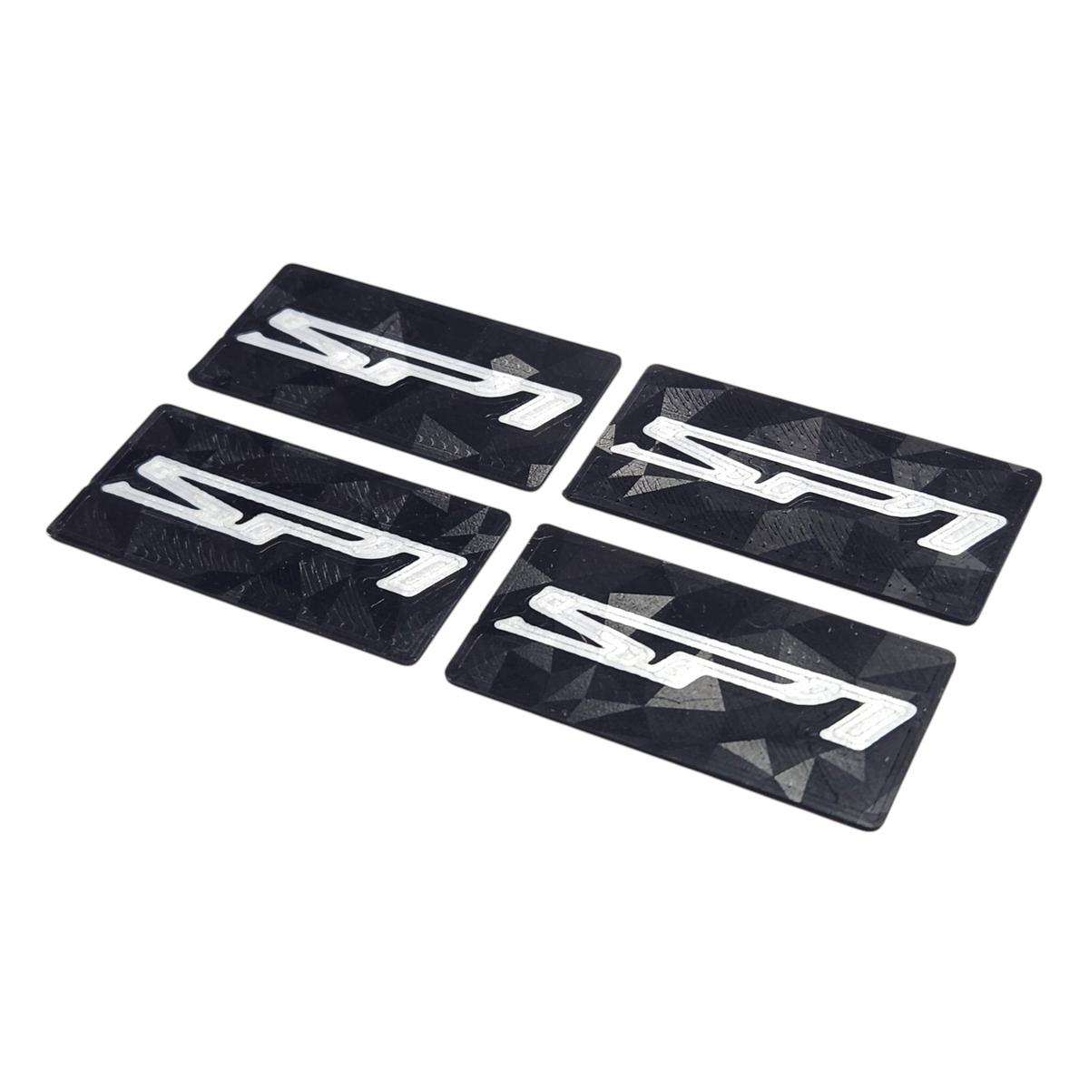 3D Pro Ultra-Lite Holographic SP1 Logo Wing End Plates (4pcs)