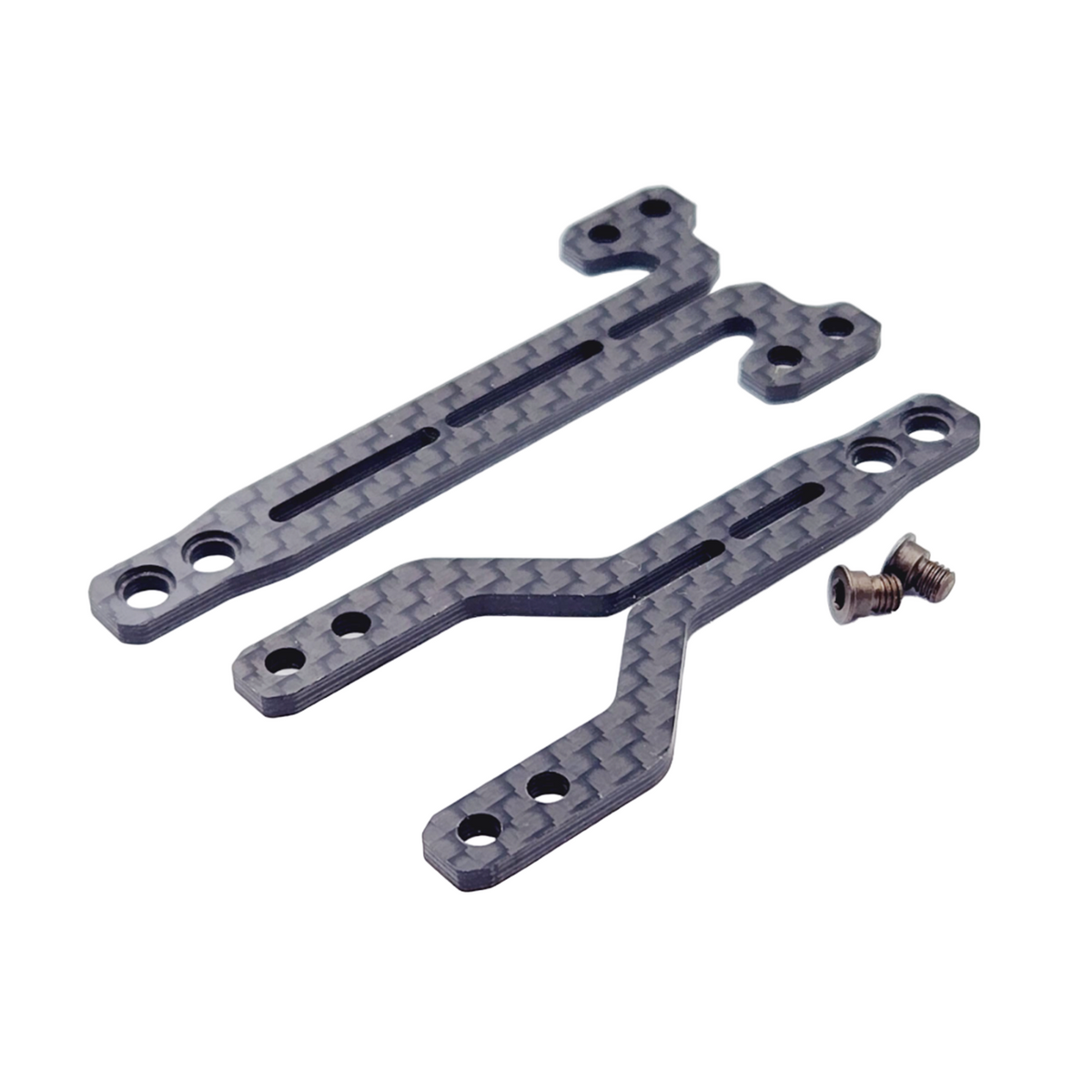 SlimFlex 2.0mm Carbon Topdeck Set for Yokomo BD12 (w/Screws)