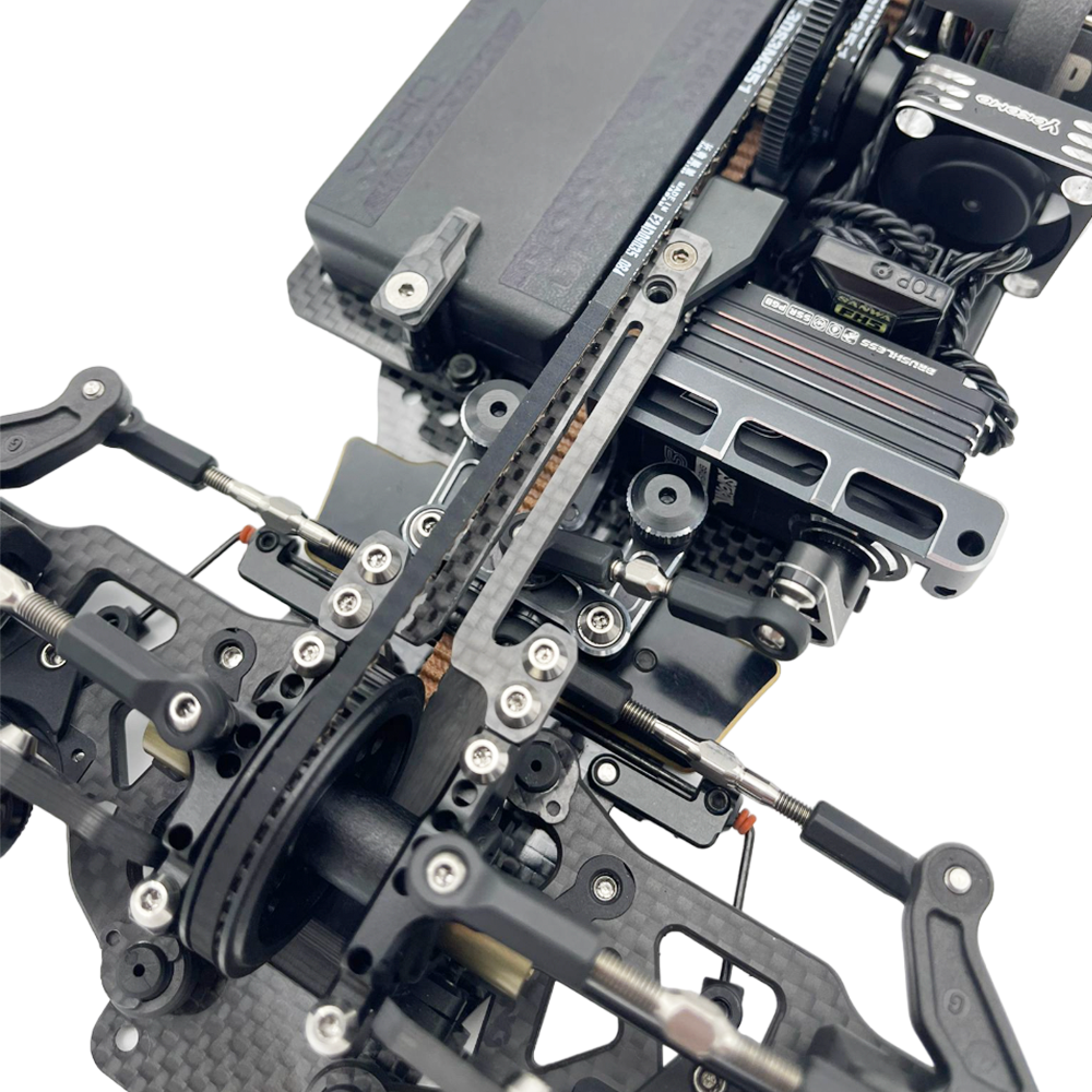 SlimFlex 1.6mm Carbon Topdeck Set for Yokomo BD12 (w/Screws)