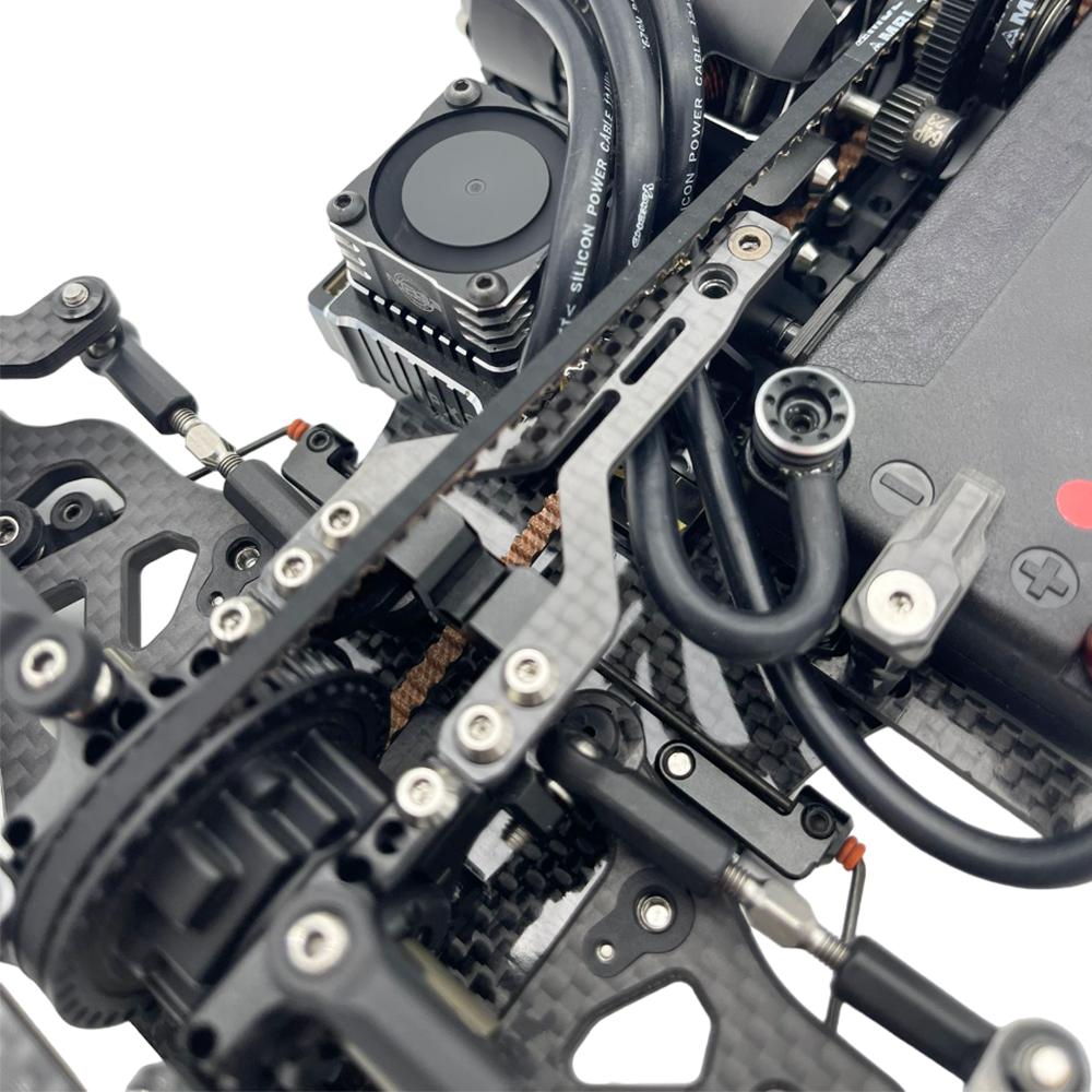 SlimFlex 1.6mm Carbon Topdeck Set for Yokomo BD12 (w/Screws)