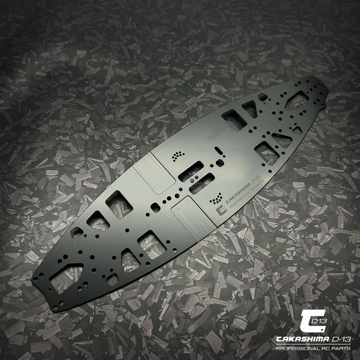 Takashima D-13 Steel Chassis for Mugen MTC3 (Black)