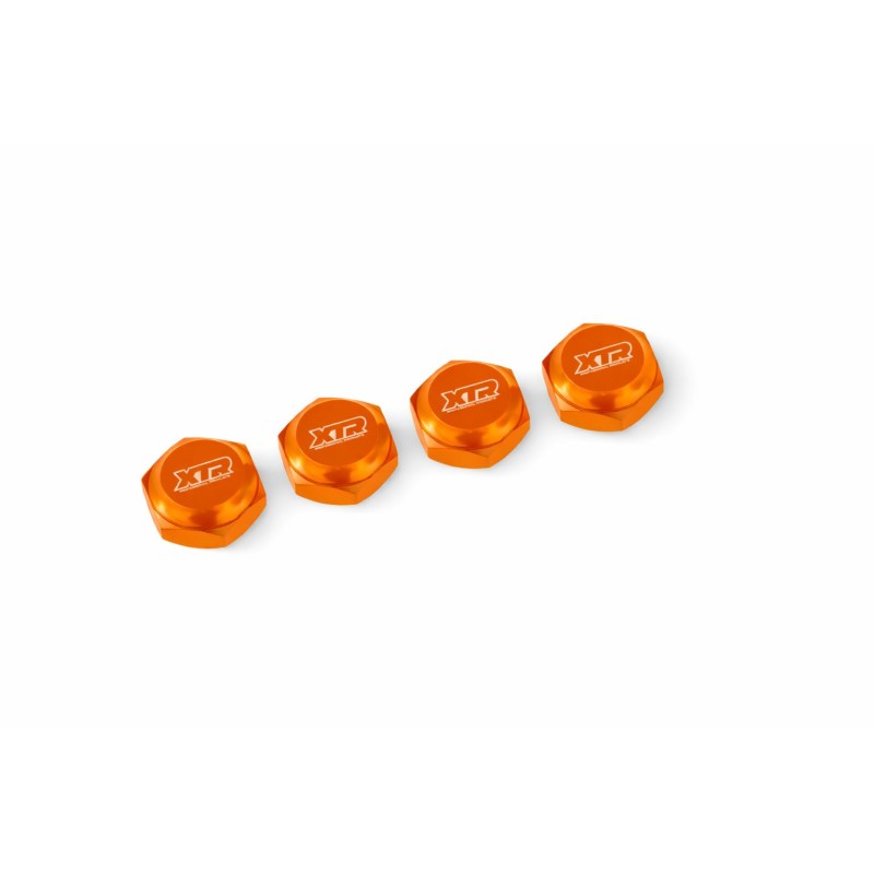 XTR 1/8 wheel nuts with cover - Orange