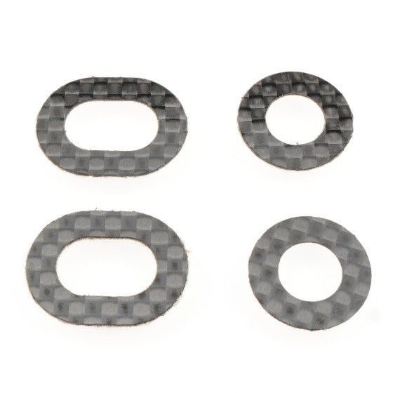 Revolution Design Ultra 1/8 Offroad Carbon Fiber Body Washers (4pcs | for 7-8mm Posts)