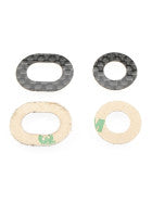 Revolution Design Ultra 1/8 Offroad Carbon Fiber Body Washers (4pcs | for 7-8mm Posts)