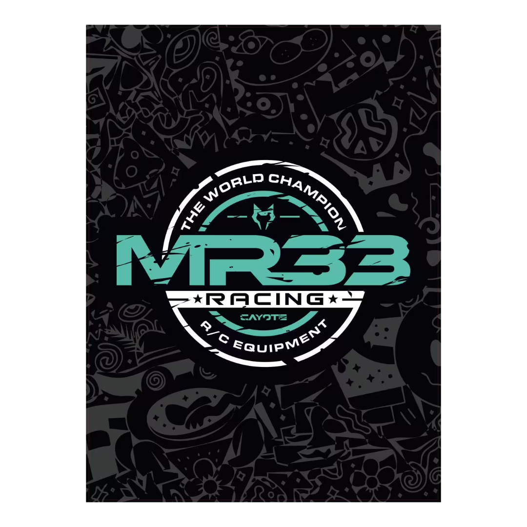 MR33 &quot;goes Cayote&quot; Setup Board Sticker Onroad 39 x 29cm