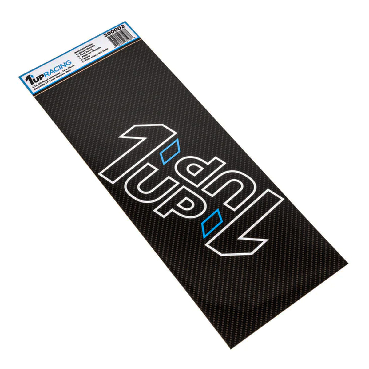 1up Racing CF Look Universal Protective Chassis Skin – 14 x 34cm