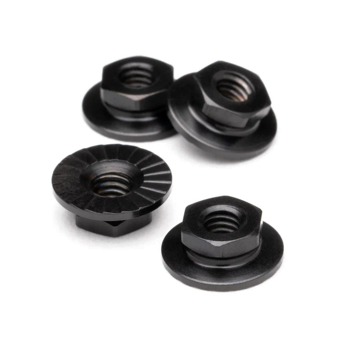 1up Racing Pro Duty Titanium Lockdown M4 Wheel Nuts - Black Nitride