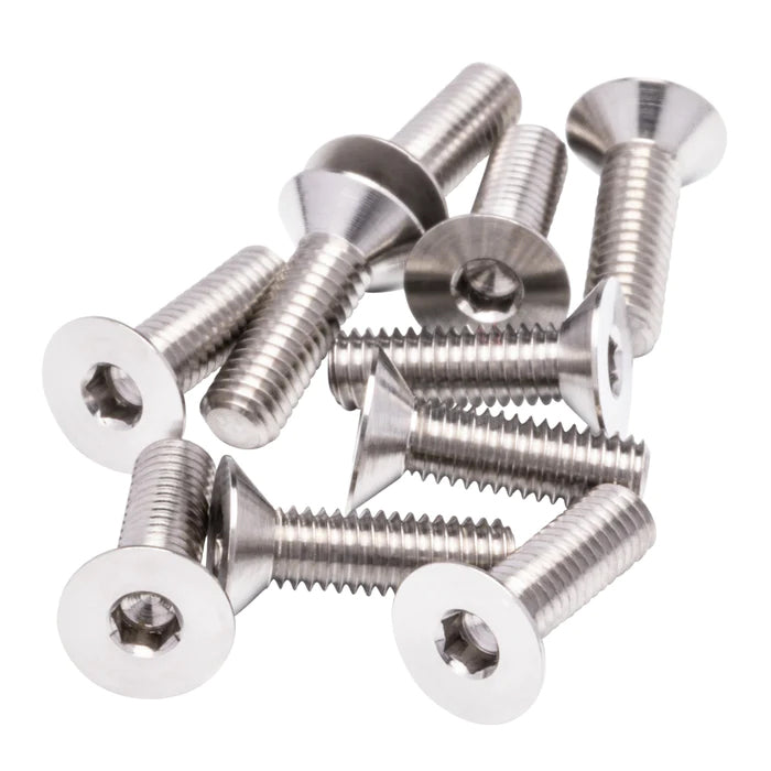 1UP Racing Flat Head Pro Duty Titanium Screws - 10PCS (Assorted Sizes)