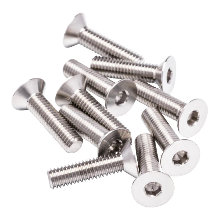1UP Racing Flat Head Pro Duty Titanium Screws - 10PCS (Assorted Sizes)