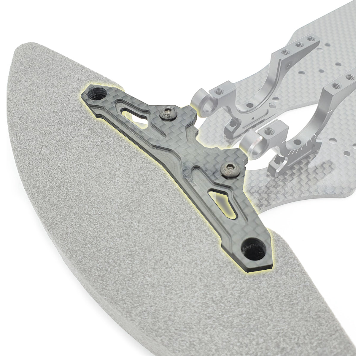 GeoCarbon Bumper Plate w/Stopper for Yokomo BD9/BD10