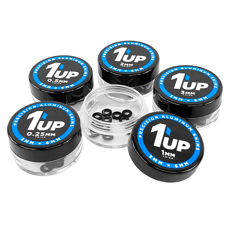 1UP Racing 3x6mm Precision Shims - Black