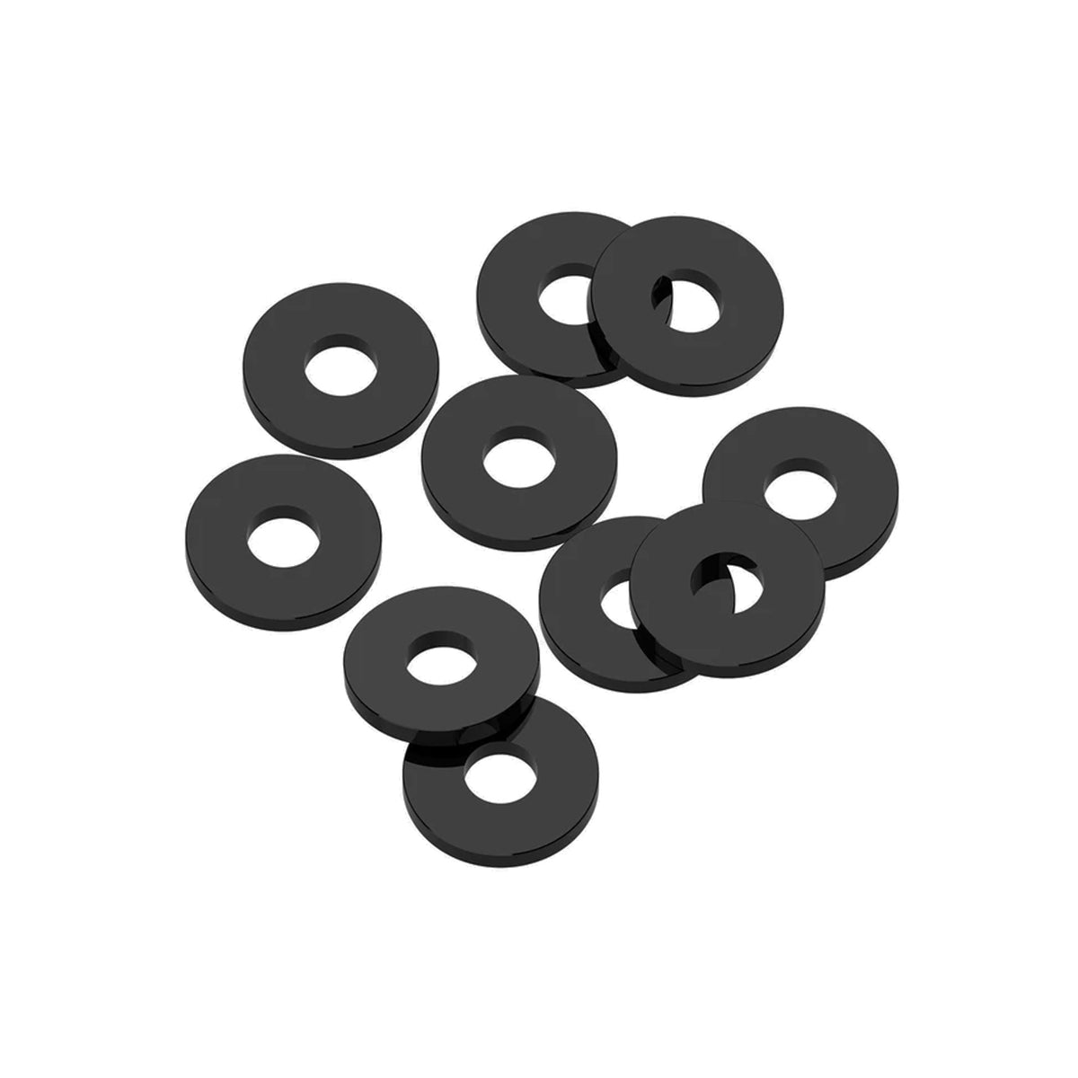 1up Racing Precision Aluminum Large Diameter M3 Shims - Black (Assorted Thicknesses)