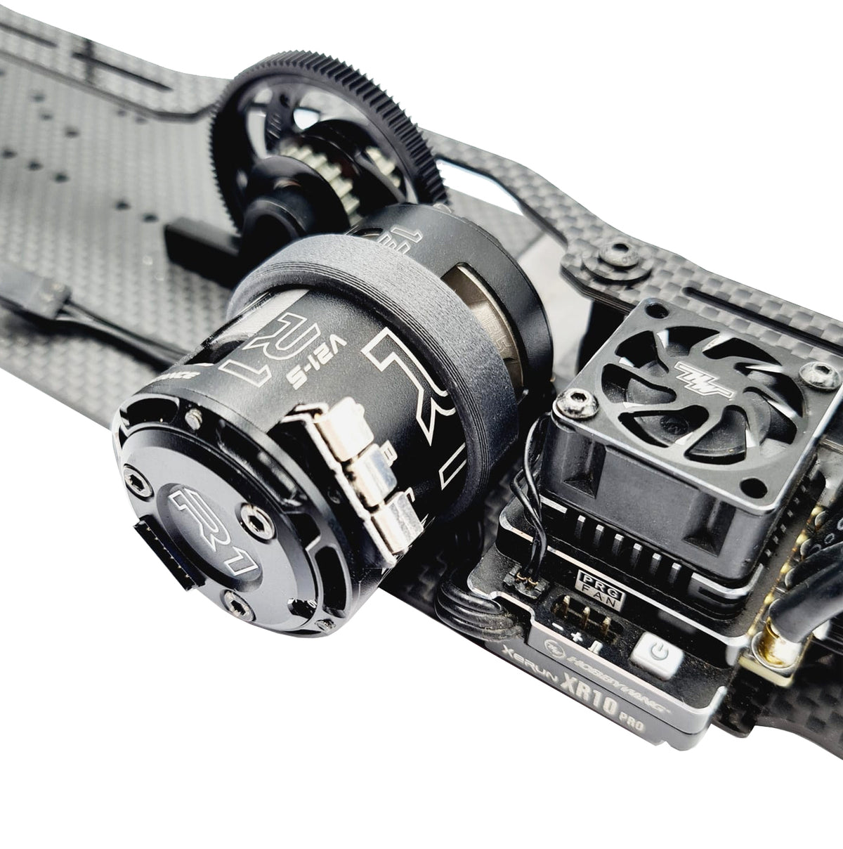 3D Pro CF/Nylon ESC and Fan Wire Route for Mid Motor TC