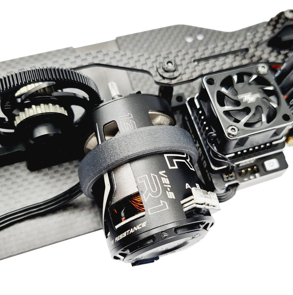 3D Pro CF/Nylon ESC and Fan Wire Route for Mid Motor TC