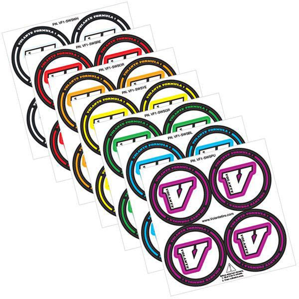 Volante F1 Coloured Tire Stickers (4)