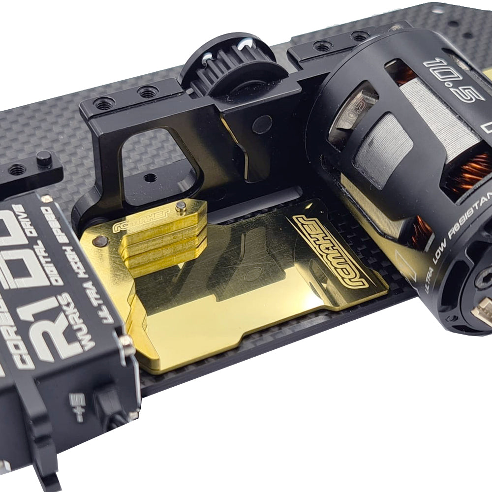 Floating Electronics Plate Set for XRAY X4 (&#39;22-&#39;24) - Brass (26g)